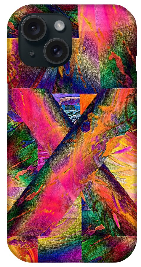 Paula Ayers iPhone Case featuring the digital art X Marks the Spot by Paula Ayers