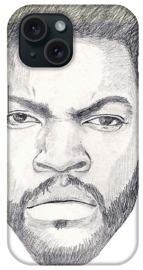 Ice Cube iPhone Case featuring the drawing Yay Yay by Lee McCormick