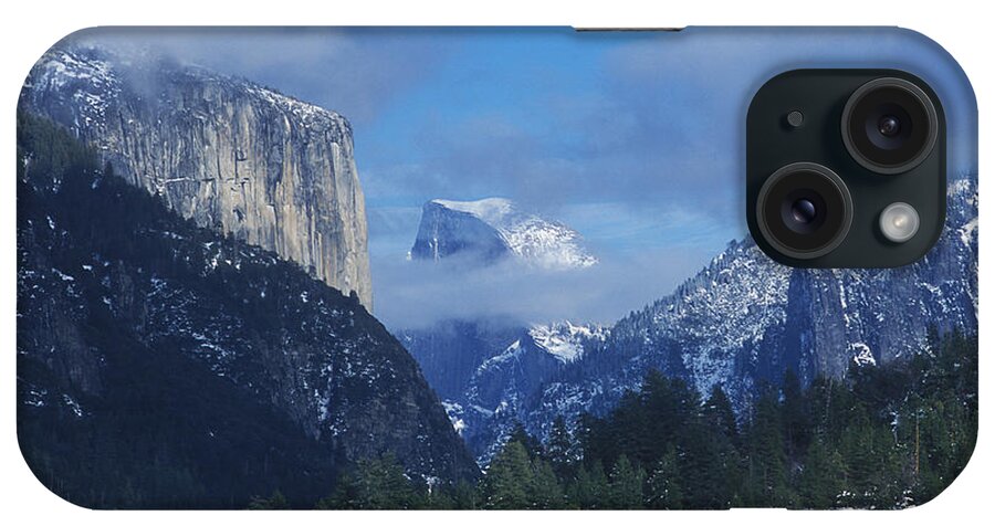 Yosemite iPhone Case featuring the photograph Yosemite view in snow by Jim And Emily Bush