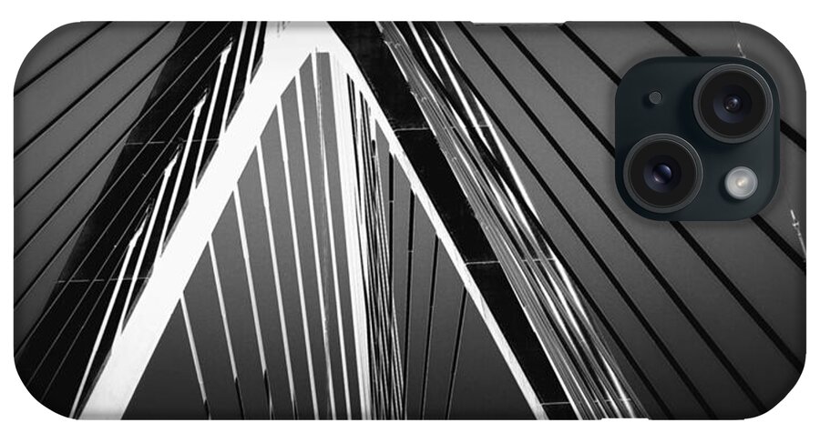 Zakim Bridge iPhone Case featuring the photograph Zakim Bridge Boston by Marysue Ryan