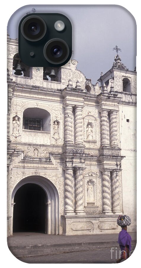 Guatemala iPhone Case featuring the photograph ZUNIL CHURCH Guatemala by John Mitchell