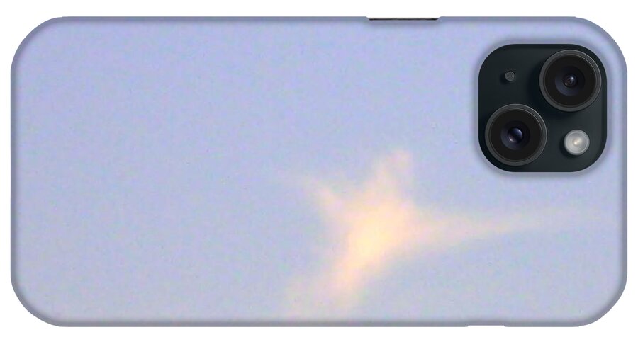 Natural Cloud Depicting An Image Of A Dove iPhone Case featuring the photograph Natural Dove Cloud by Robin Coaker