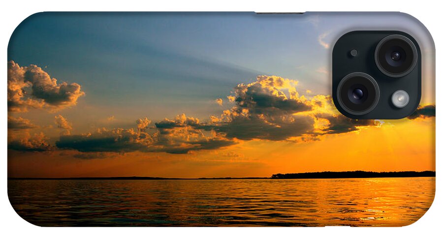Sunset iPhone Case featuring the photograph Perfect Ending To A Perfect Day by Lisa Wooten