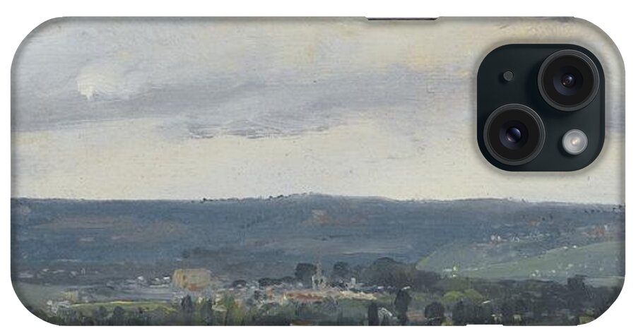Theodore Rousseau iPhone Case featuring the painting Vallee De La Seine by MotionAge Designs