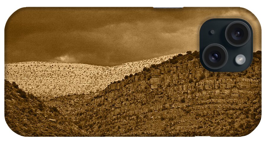 Verde Valley iPhone Case featuring the photograph View from a Train Tnt by Theo O'Connor