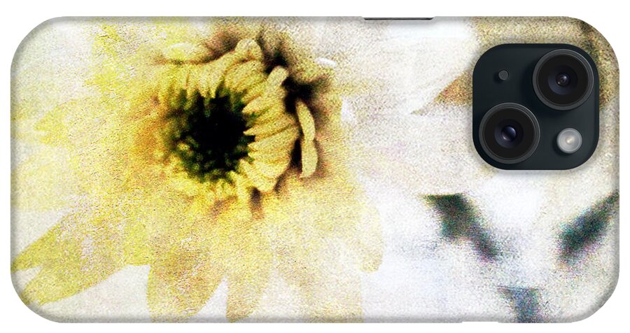 Flower iPhone Case featuring the mixed media White Flower by Linda Woods