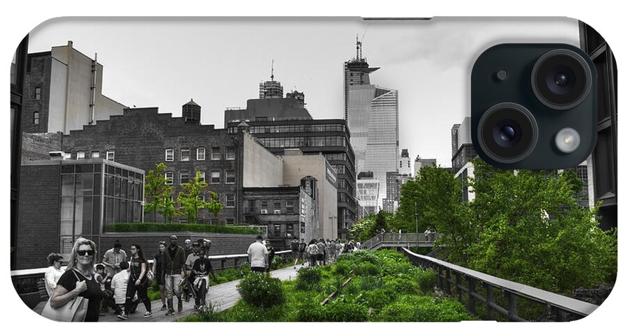 New York iPhone Case featuring the photograph 006 Walking The Nyc High Line by Michael Frank Jr