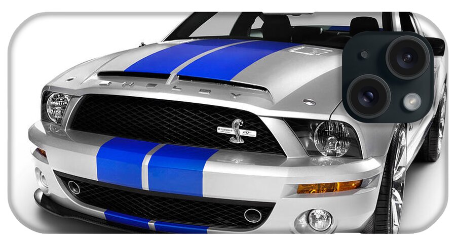 Ford iPhone Case featuring the photograph 2008 Shelby Ford GT500KR by Maxim Images Exquisite Prints