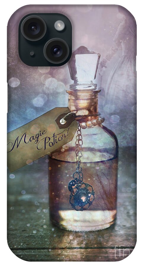  Love iPhone Case featuring the photograph A little bottle with a potion that says Drink Me #1 by Sandra Cunningham