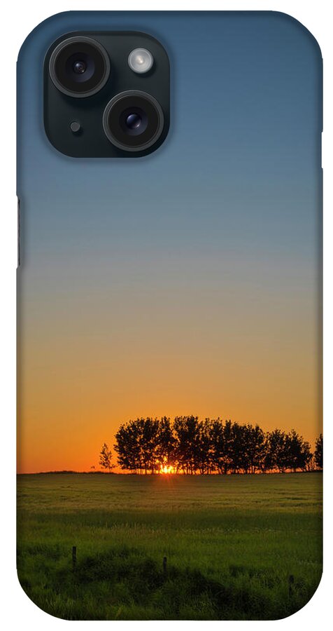 Sun iPhone Case featuring the photograph A Prairie Sunset #1 by Bill Cubitt