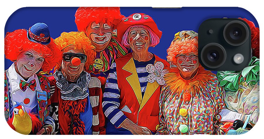 Clowns iPhone Case featuring the photograph A39 #2 by Tom Griffithe