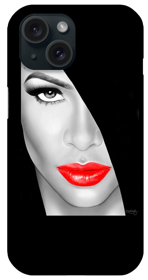 Davonte Bailey iPhone Case featuring the digital art Aaliyah by Davonte Bailey
