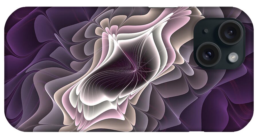 Abstract iPhone Case featuring the digital art Abstract Fractal Art #2 by Gabiw Art