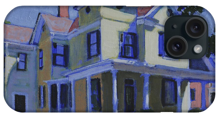Historic Home In Raleigh iPhone Case featuring the painting Angles #1 by David Zimmerman