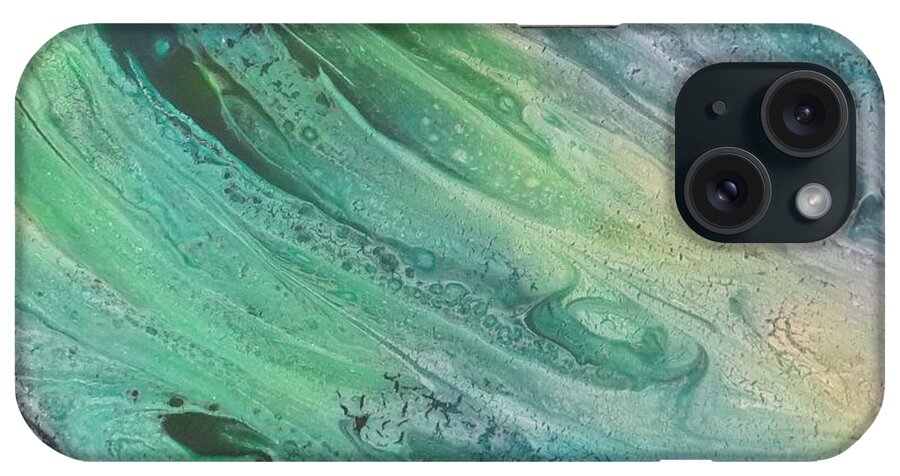 Abstract iPhone Case featuring the painting Exuberant by Soraya Silvestri