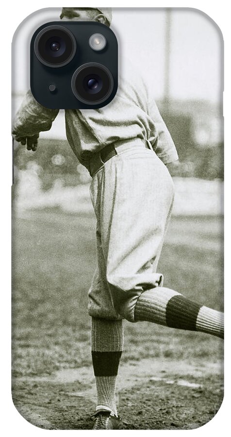 Babe Ruth iPhone Case featuring the photograph Babe Ruth Pitching #1 by Jon Neidert