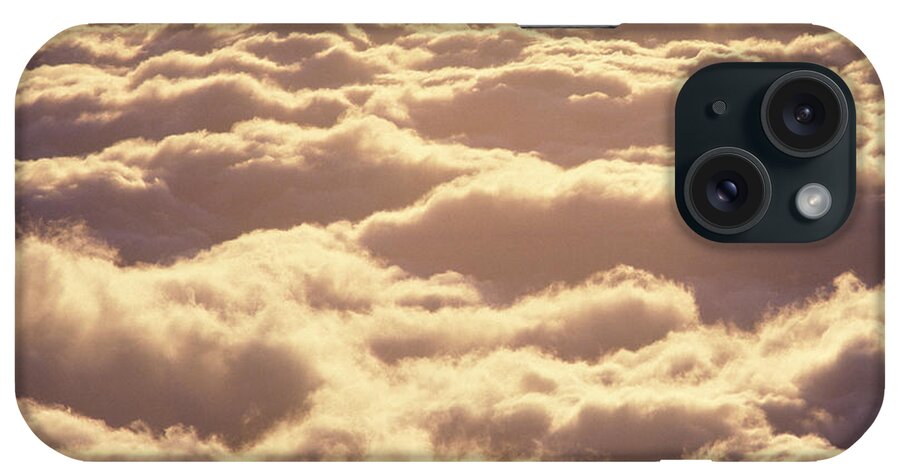 Afternoon iPhone Case featuring the photograph Bed Of Puffy Clouds #1 by Carl Shaneff - Printscapes