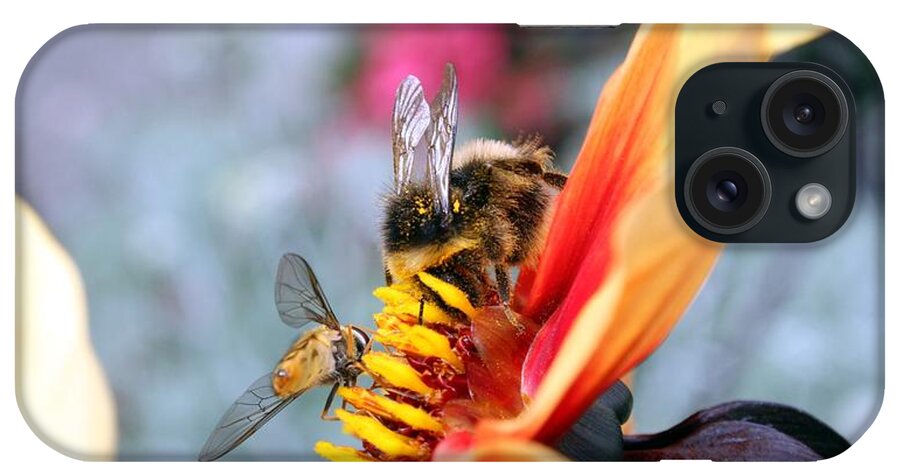 Bee iPhone Case featuring the digital art Bee #1 by Maye Loeser