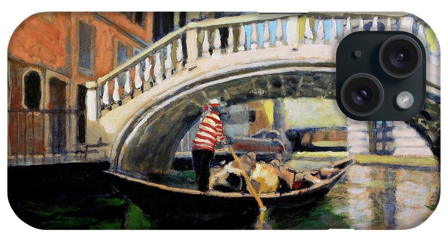 Venice Canal iPhone Case featuring the painting Buon Pomeriggio #1 by David Zimmerman