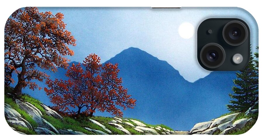 Landscape iPhone Case featuring the painting By The Light Of The Moon #2 by Frank Wilson