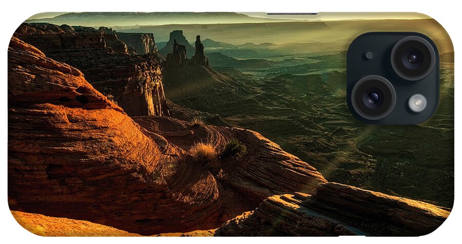 Utah iPhone Case featuring the photograph Canyon Sunbeams #2 by Kristal Kraft