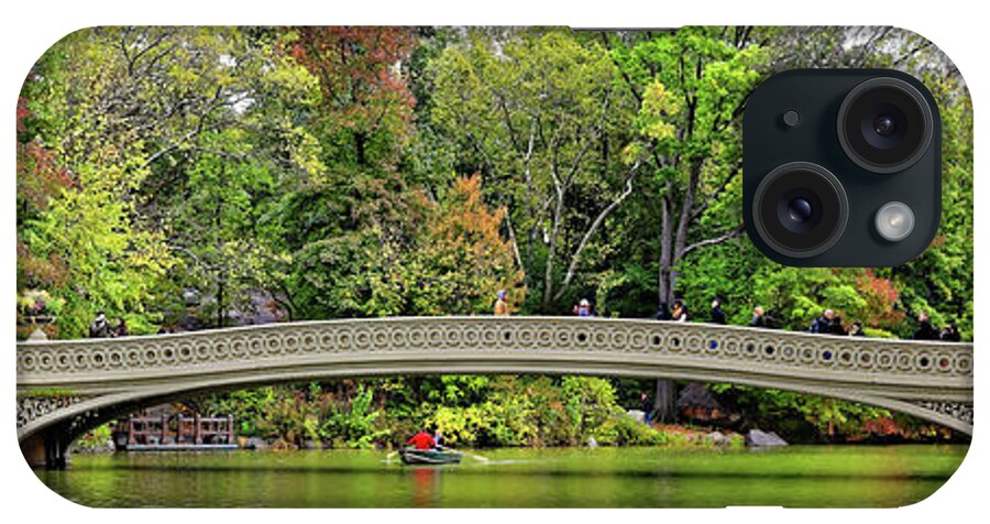 Central Park iPhone Case featuring the photograph Bow Bridge Central Park #1 by Doolittle Photography and Art