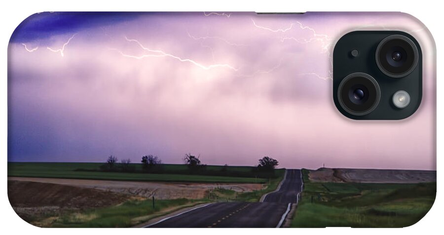  Restaurant Art iPhone Case featuring the photograph Chasing The Storm - County Rd 95 and Highway 52 - Colorado #1 by James BO Insogna