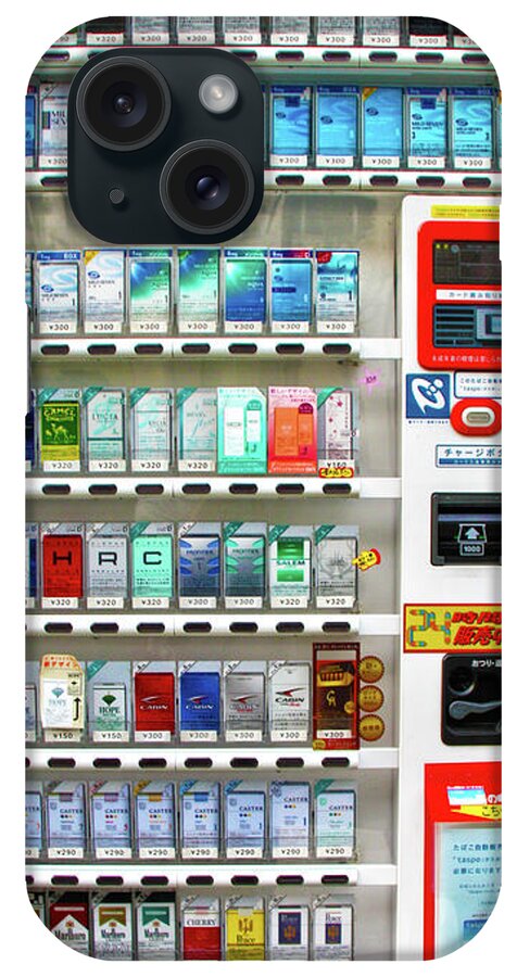 Cigarette Machine iPhone Case featuring the photograph Cigarette Machine #1 by Mitch Cat