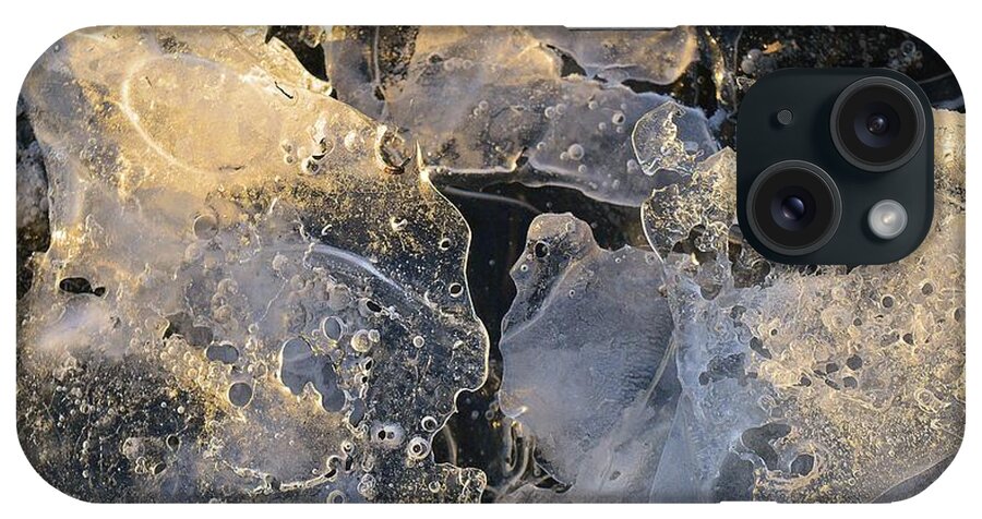 Abstract iPhone Case featuring the digital art Close To The Ice 2 #1 by Lyle Crump