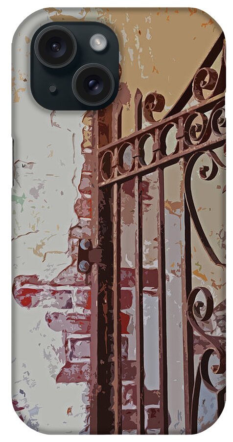 Gate iPhone Case featuring the photograph Consequences of the Past #1 by Michiale Schneider