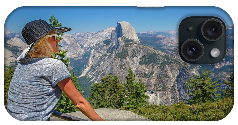 Yosemite iPhone Case featuring the photograph Contemplating Glacier Point #1 by Benny Marty