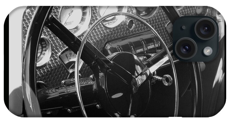 Cord iPhone Case featuring the photograph Cord Phaeton Dashboard #1 by Neil Zimmerman