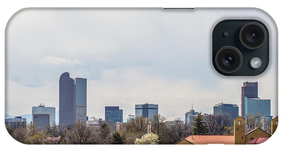 Denver iPhone Case featuring the photograph Denver City Skyline Scenes Near And Around Downtown #1 by Alex Grichenko