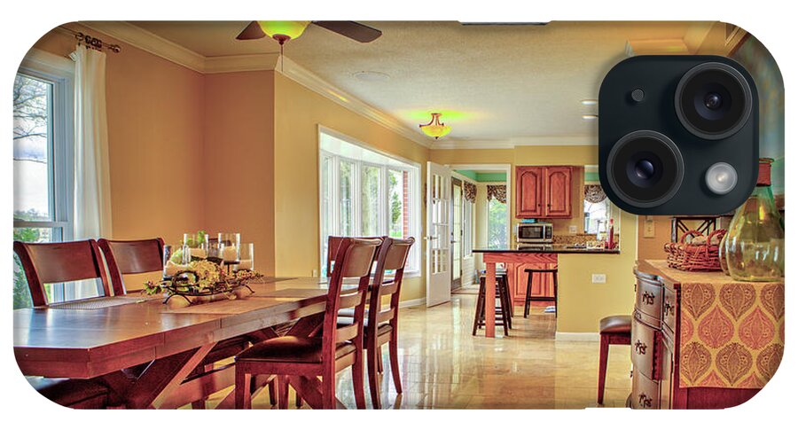 Dining Room iPhone Case featuring the photograph Dining Room into kitchen #1 by Jeff Kurtz