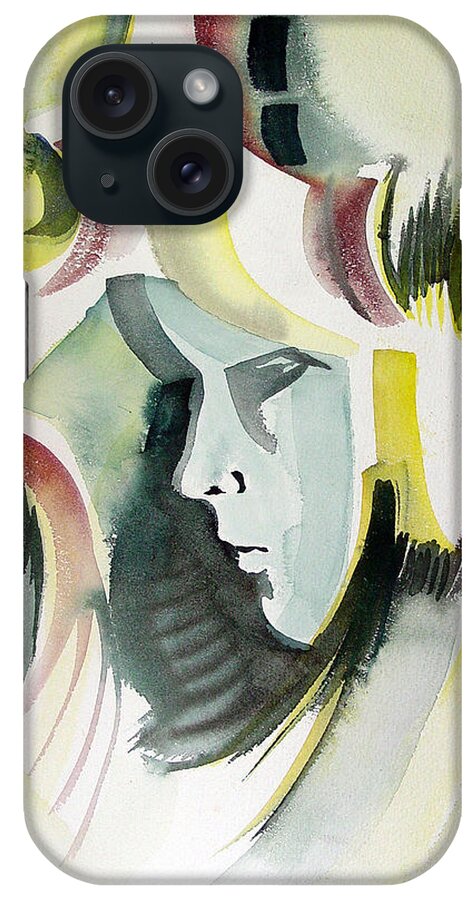 Face iPhone Case featuring the painting Dolor by Sam Sidders