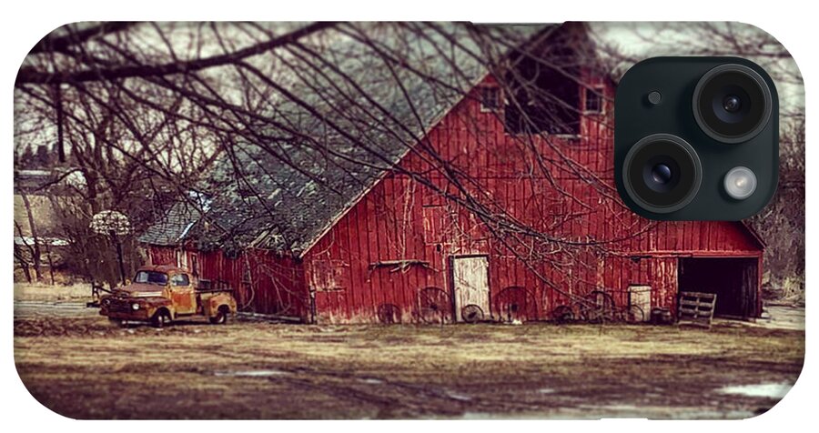 Barn iPhone Case featuring the photograph Dreaming of Spring #1 by Julie Hamilton