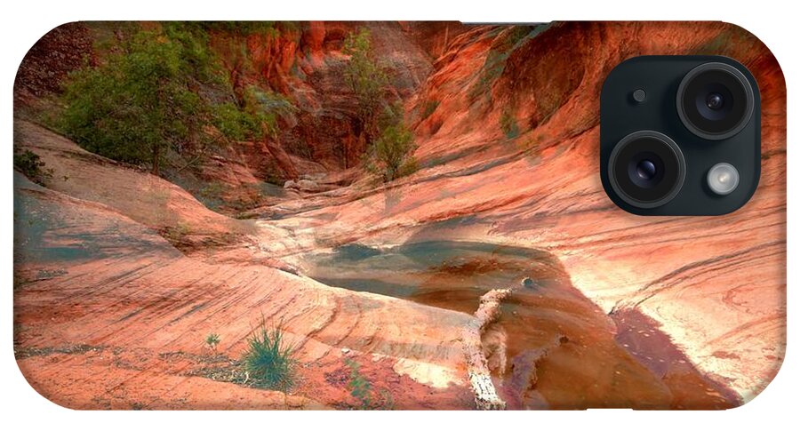 Slot Canyon iPhone Case featuring the photograph Drying Out #1 by Adam Jewell
