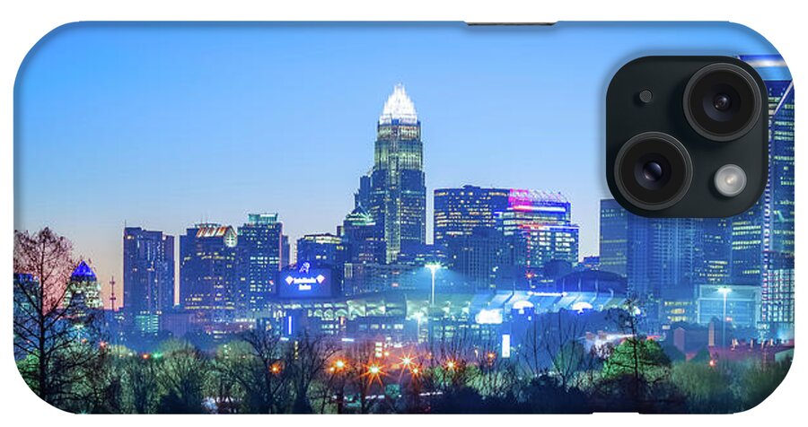 Charlotte iPhone Case featuring the photograph Early Morning In Charlotte Ncorth Carolina January 2018 #1 by Alex Grichenko