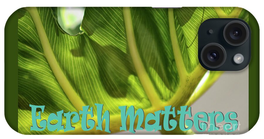 Leaf iPhone Case featuring the photograph Earth Matters Leaf #2 by Karen Adams