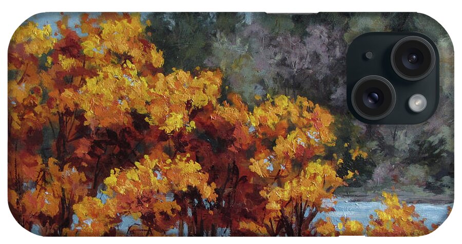 Fall iPhone Case featuring the painting Encore #1 by Karen Ilari