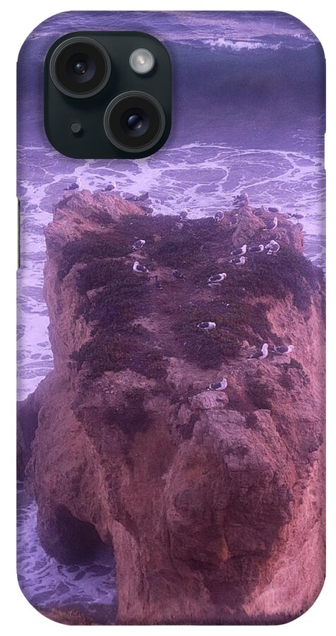 Fat Boulder At El Matador Beach iPhone Case featuring the photograph Fat boulder From El Matador Beach #1 by Viktor Savchenko
