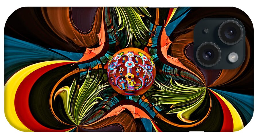 Abstract iPhone Case featuring the photograph Fiesta #1 by Maria Coulson