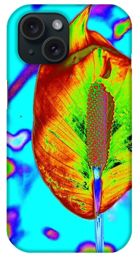 Anthurium iPhone Case featuring the photograph Fired Up Anthurium #1 by Richard Henne