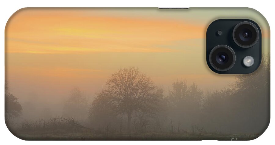 Sunrise iPhone Case featuring the photograph Foggy Sunrise #1 by Sari ONeal