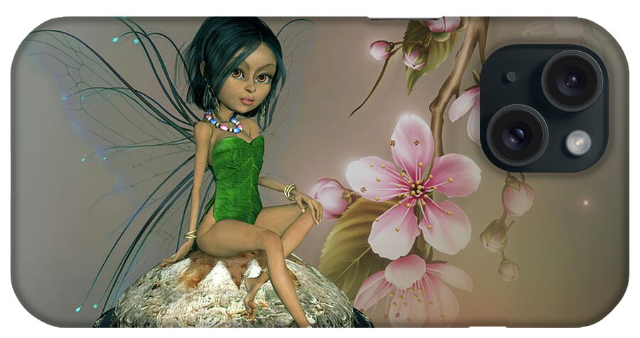 Forest Fairy iPhone Case featuring the digital art Forest Fairy #1 by John Junek