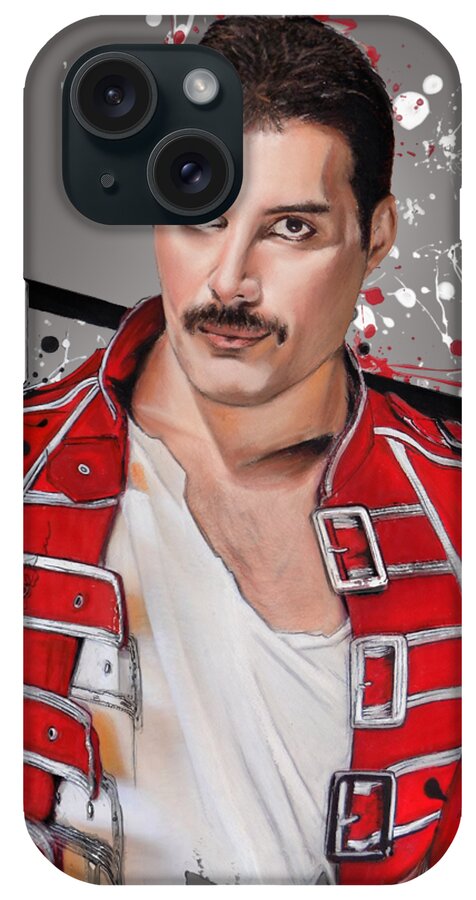 Freddie Mercury #2 iPhone Case by Melanie D - Pixels Merch