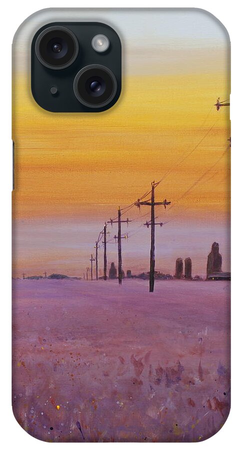 Prairie iPhone Case featuring the painting Glow #2 by Ruth Kamenev