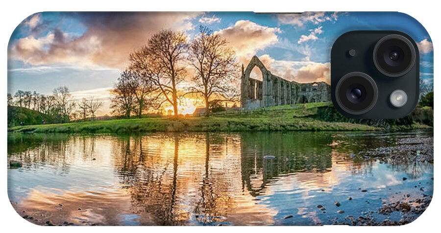 Bolton Abbey iPhone Case featuring the photograph Golden hour by the River Wharfe by Mariusz Talarek