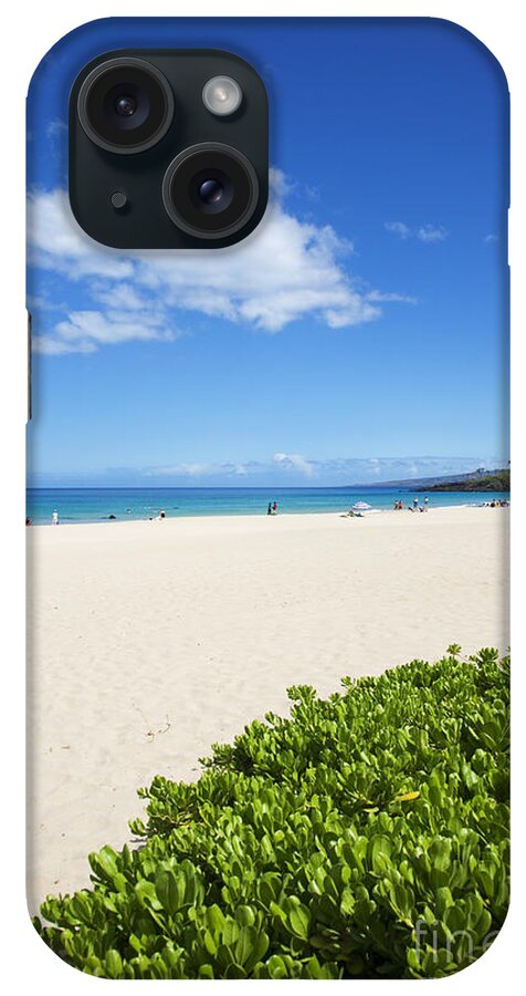 Aqua iPhone Case featuring the photograph Hapuna Beach #1 by Ron Dahlquist - Printscapes