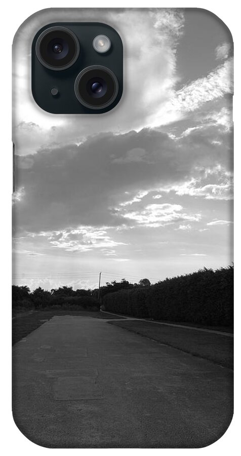 Black And White iPhone Case featuring the photograph Homestead Sky #1 by Rob Hans